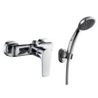 Змішувач для душу Rozzy Jenori Velum одноважільний, з душовою лійкою, хром (RBZ082-5) - Теплоцентр