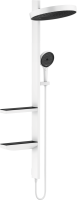 Душова система Hansgrohe Rainfinity Showerpipe 360 1jet прихованого монтажу, біла матова (26842700) - Теплоцентр