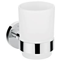 Склянка для зубних щіток Hansgrohe Logis Universal скло матове/хром (41718000) - Теплоцентр