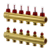 Колектор Danfoss FHF-F на 6 контурів з водоміром (088U0526) Колектор Danfoss FHF-F на 6 контурів з водоміром (088U0526) - Теплоцентр