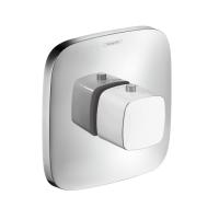 Змішувач з термостатом для ванни Hansgrohe PuraVida, прихований монтаж, хром/білий (15772400) - Теплоцентр