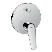 Змішувач для ванни Hansgrohe Novus одноважільний, прихований монтаж, круглий, хром (71045000) - Теплоцентр