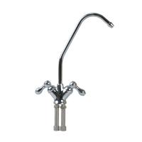 Кран Raifil Подвійна Крапля Хром 7,5 см з керамічним перемикачем Silver - Теплоцентр