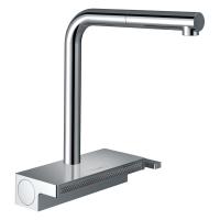 Змішувач для кухні Hansgrohe Aquno Select M81 250 з висувним душем, sBox, 2 режими, хром (73830000) - Теплоцентр