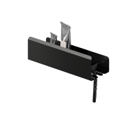 Полиця Liberta Loft з гачком справа, 250 мм, чорна матова - Теплоцентр