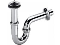 Сифон для умивальника Viega трубний, з універсальним зливом, 1 1/4"x60 мм, хром (111298) - Теплоцентр
