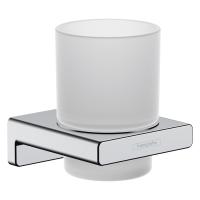 Склянка для зубних щіток Hansgrohe AddStoris скло матове/хром (41749000) - Теплоцентр