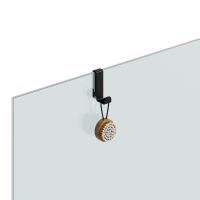 Гачок на скло Liberta Style чорний матовий - Теплоцентр