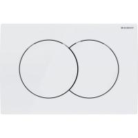 Змивна клавіша Geberit Delta01, для подвійного змиву, біла (115.107.11.1) - Теплоцентр