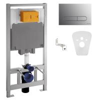 Інсталяція для унітаза Volle Master 4 в 1 з кнопкою Vento (хром) та звукоізоляційною прокладкою (141515) - Теплоцентр