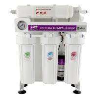 Система зворотного осмосу Raifil З00G з насосом, на станині, з краном, з манометром (RAIFIL-300G-10"Slim w M) - Теплоцентр