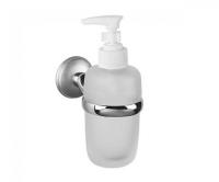 Дозатор рідкого мила Bisk Dakota скло матове/хром (71775) - Теплоцентр