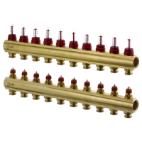 Колектор Danfoss FHF-F на 10 контурів з водоміром (088U0530) Колектор Danfoss FHF-F на 10 контурів з водоміром (088U0530) - Теплоцентр
