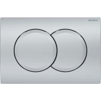 Змивна клавіша Geberit Delta01, для подвійного змиву, матовий хром (115.107.46.1) - Теплоцентр