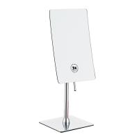 Дзеркало Volle прямокутне, косметичне, настільне, хром (2500.280201) - Теплоцентр