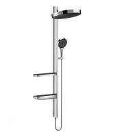 Душова система Hansgrohe Rainfinity Showerpipe 360 1jet прихованого монтажу, хром (26842000) - Теплоцентр