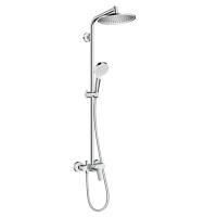 Душова система Hansgrohe Crometta S 240 1jet Showerpipe зі змішувачем, хром (27269000) - Теплоцентр