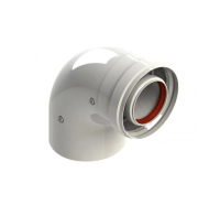 Коліно коаксіального димоходу Ariston 90°, 60/100 мм (3318003) - Теплоцентр