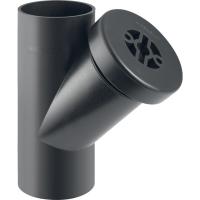 Ревізія Geberit PE 45° з круглим вікном технічного обслуговування, d 110 - Теплоцентр