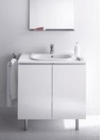 Тумба під умивальник Duravit D-Code 80 см, підлогова, біла (9660-68) - Теплоцентр