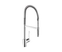 Змішувач для кухні Hansgrohe Cento XXL з гнучким виливом, одноважільний, 2 режими, хром (14806000) - Теплоцентр