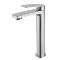 Змішувач для умивальника Volle Cante cepillado níquel одноважільний, високий, полірований нікель (1512.011302) - Теплоцентр