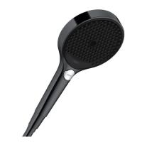 Ручний душ (душова лійка) Hansgrohe Rainfinity 130 мм, 3 режими, чорний матовий (26864670) - Теплоцентр