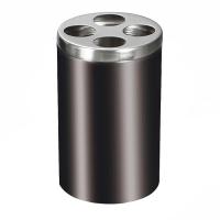 Склянка для зубних щіток Rozzy Jenori Wroclaw чорна матова (RJAC024-01BL) - Теплоцентр