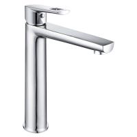 Змішувач для умивальника Volle Solar одноважільний, високий, хром (1530.010201) - Теплоцентр