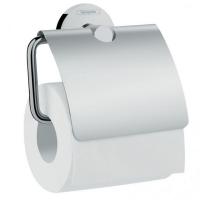 Тримач для туалетного паперу Hansgrohe Logis Universal з кришкою, хром (41723000) - Теплоцентр