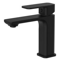 Змішувач для умивальника Imprese Bilovec одноважільний, чорний матовий (05256) - Теплоцентр