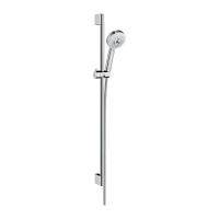 Душовий набір Hansgrohe Crometta 100 Multi, 3 режими, білий/хром (26656400) - Теплоцентр