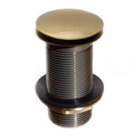 Донний клапан McAlpine для умивальника, 1 1/4", "click-clack", без переливу, антична бронза (CWU60-AB) - Теплоцентр