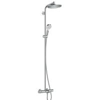 Душова система Hansgrohe Crometta S 240 Showerpipe з термостатом, хром (27320000) - Теплоцентр