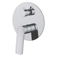 Змішувач для ванни Volle Cante cepillado níquel одноважільний, прихований монтаж, полірований нікель (1512.031402) - Теплоцентр