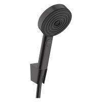 Душовий набір Hansgrohe Pulsify Select 105, 3 режими, тримач, чорний матовий (24302670) - Теплоцентр