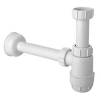 Сифон для умививальника/біде McAlpine 1 1/4"x32 мм, низький, без зливу (HC2) - Теплоцентр