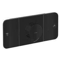 Змішувач для душу Axor One з термостатом, прихований монтаж, на 2 функції, чорний матовий (45712670) - Теплоцентр