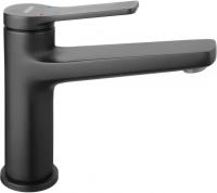 Змішувач для умивальника Ferro Stratos Black одноважільний, чорний (BSC2BL) - Теплоцентр
