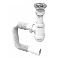 Сифон для умивальника Rozzy Jenori колбовий, розбірний випуск (RSW405080-2) - Теплоцентр