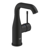 Змішувач для раковини Grohe Essence, одноважільний, M-Size, чорний матовий (24176KF1) - Теплоцентр