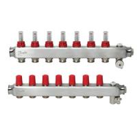 Колектор Danfoss SSM-F на 7 контурів з водоміром (088U0757) - Теплоцентр