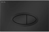 Кнопка змиву AM.PM Fit L, пластик, чорна матова (I050238) - Теплоцентр
