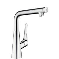 Змішувач для кухні Hansgrohe Metris Select ComfortZone 320 з високим виливом, одноважільний, хром (14883000) - Теплоцентр