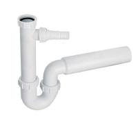 Сифон для кухонної мийки McAlpine 1 1/2″x50 мм, без зливу, з підключенням для пральної машини (HC7) - Теплоцентр