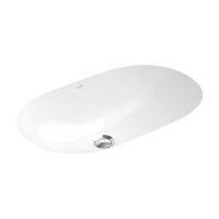 Умивальник Villeroy & Boch O.Novo врізний, овальний, 65 см, білий (41626001) - Теплоцентр