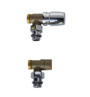 Клапани кутові Cordivari Kristal F22 Oro Classico Multilayer для багатошарової труби 16 мм (5991990311160 F22) - Теплоцентр