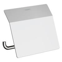 Тримач для туалетного паперу Hansgrohe AddStoris з кришкою, хром (41753000) - Теплоцентр