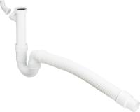 Сифон для мийки Viega, трубний, з відведенням та гофрою (101633) - Теплоцентр