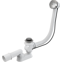 Сифон для ванни AlcaPlast автомат 100 см (A55K-100) - Теплоцентр